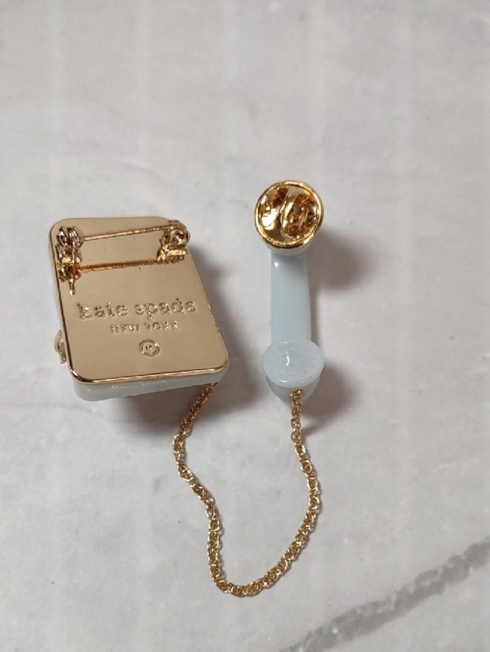 kate spade Retro Telephone Brooch with Gold Accents - Picture 4 of 8